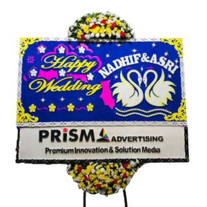 Bunga Papan Happy Wedding #7